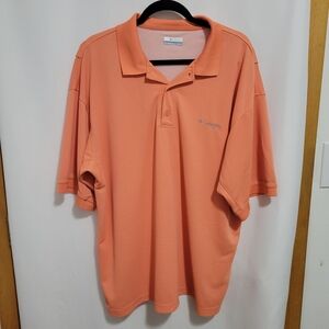 Columbia PFG Men's Coral Polo Shirt, Omni-shade, XL